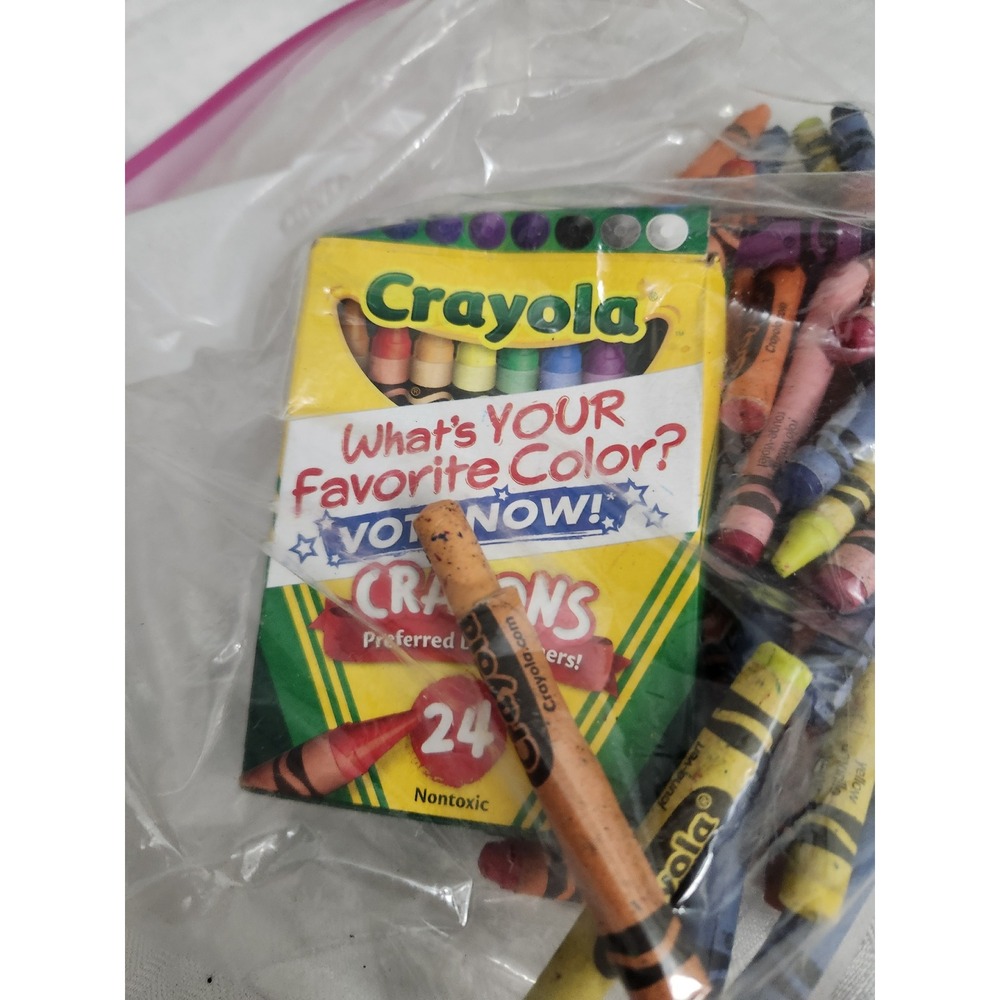Crayola Crayons Bulk Assortment Mixed Colors 24 Count Box Loose Craft Supplies